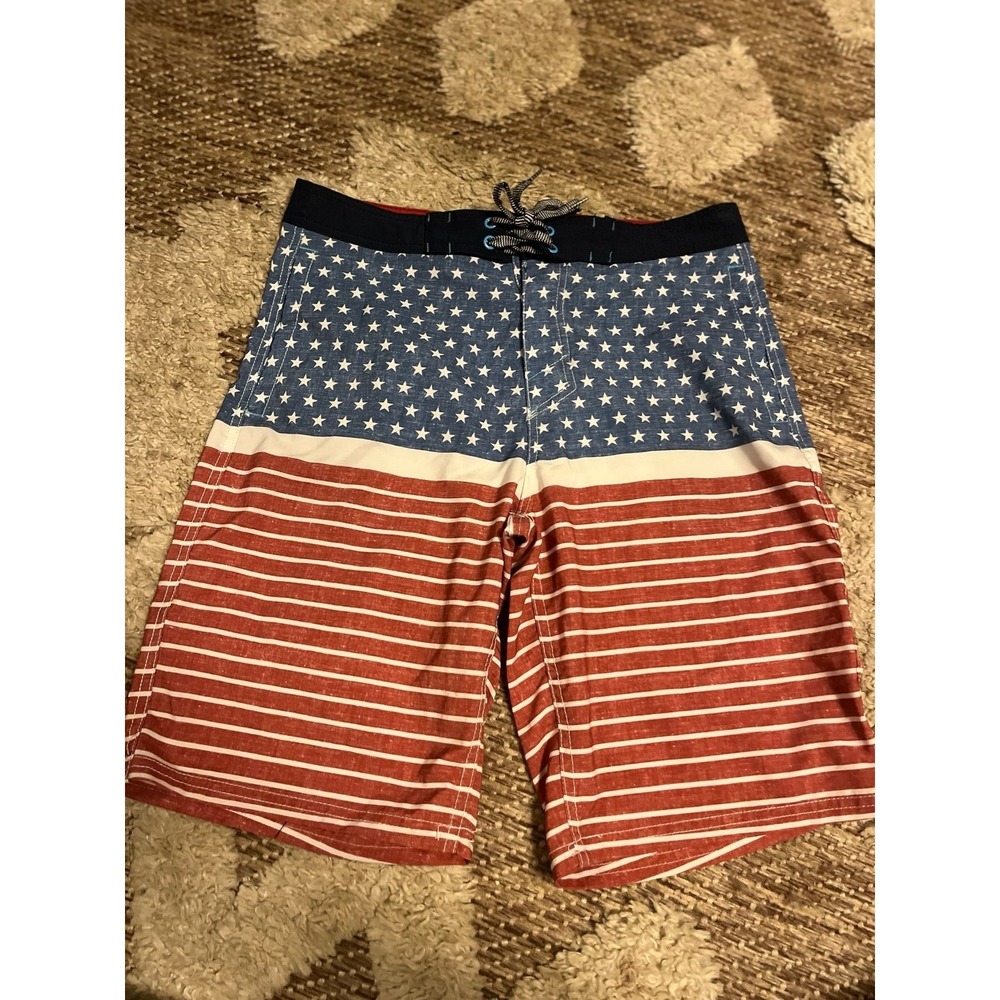 Men's mossimo‎ patriotic swim trunks